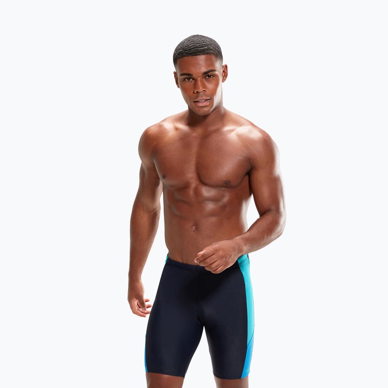 Costume da bagno Speedo Dive uomo true navy/bondi blue/aquarium 5