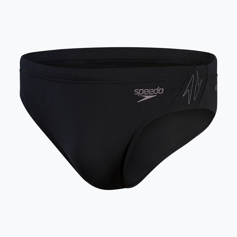 Speedo Hyper Boom Splice Uomo slip da bagno nero/tortora 4