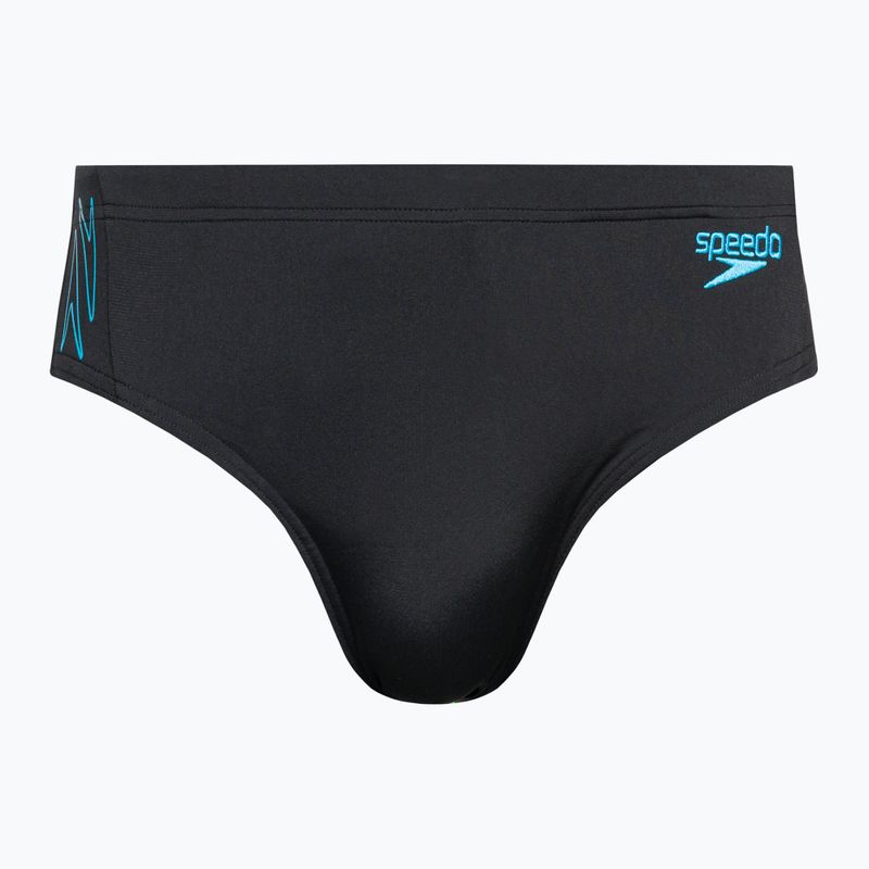 Speedo Hyper Boom Splice Uomo slip da bagno nero/bullone