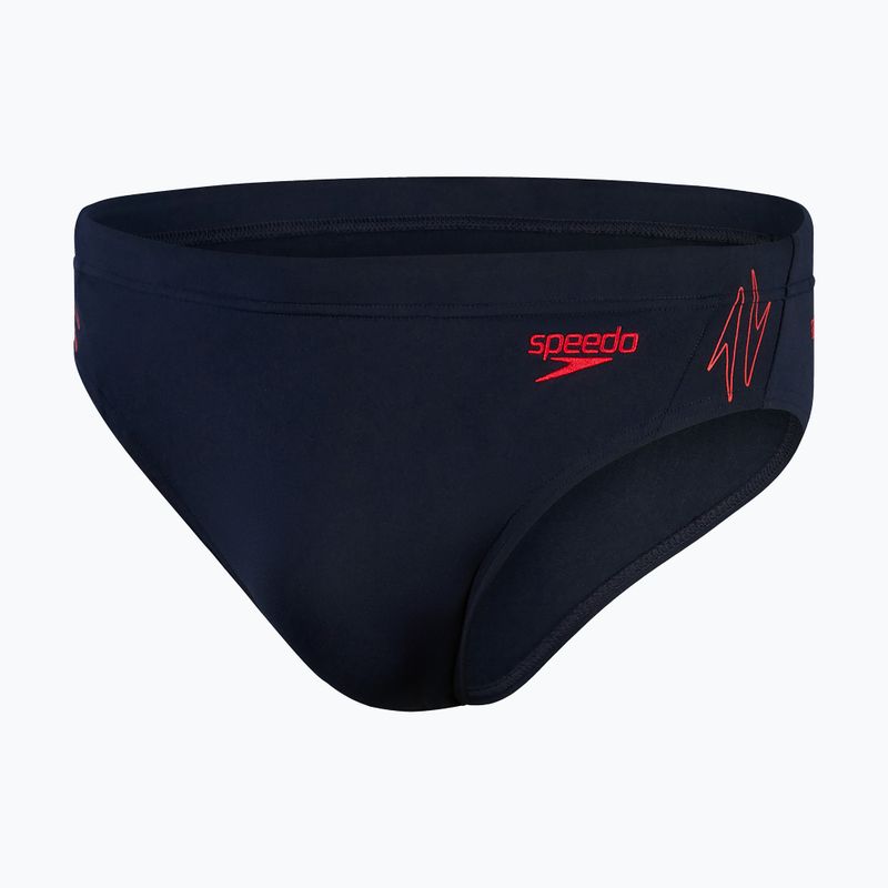 Speedo Hyper Boom Splice Uomo slip da bagno true navy/fed red 5