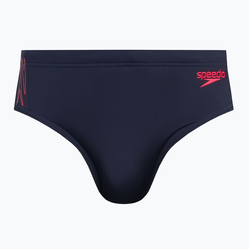 Speedo Hyper Boom Splice Uomo slip da bagno true navy/fed red