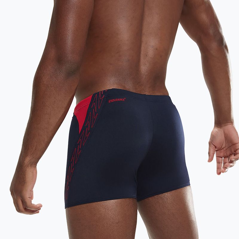 Boxer da bagno Speedo Hyper Boom Splice da uomo true navy/fed red 6