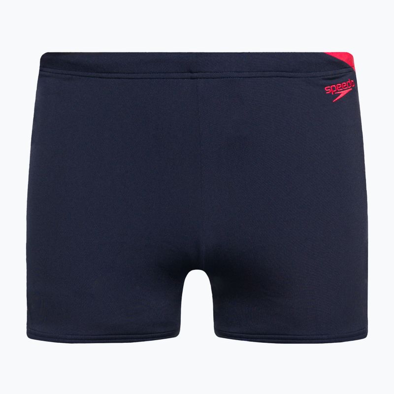 Boxer da bagno Speedo Hyper Boom Splice da uomo true navy/fed red