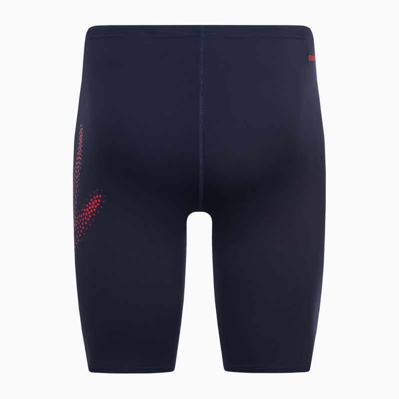 Costume da bagno Speedo Hyper Boom Placement da uomo true navy/fed red 2
