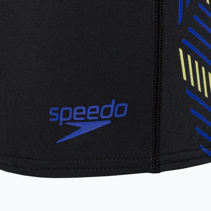 Pantaloncini da bagno Speedo Tech Panel uomo nero/blu croma/spritz 3