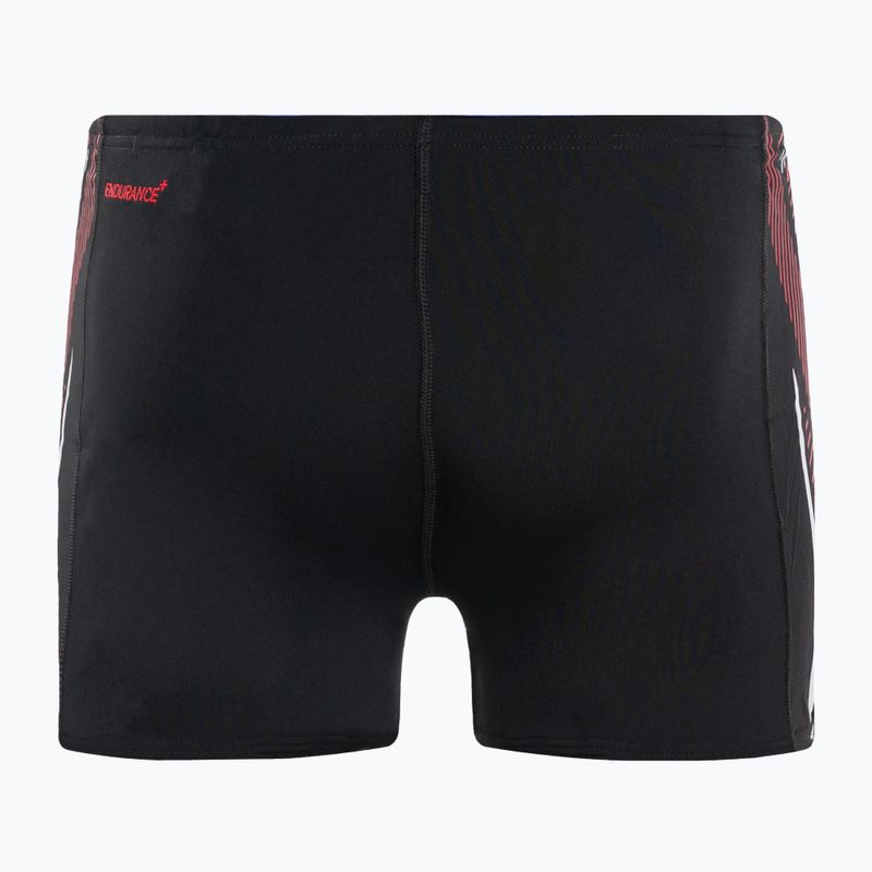 Boxer da bagno Speedo Tech Panel uomo nero/rosso/bianco 2