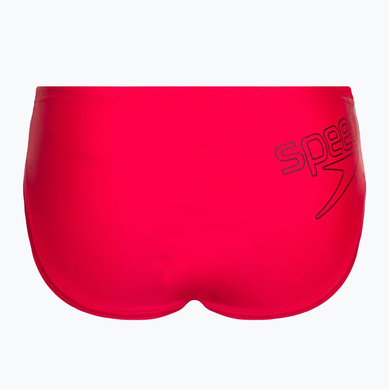 Slip da bagno Speedo Logo fed rosso/nero per bambini 2