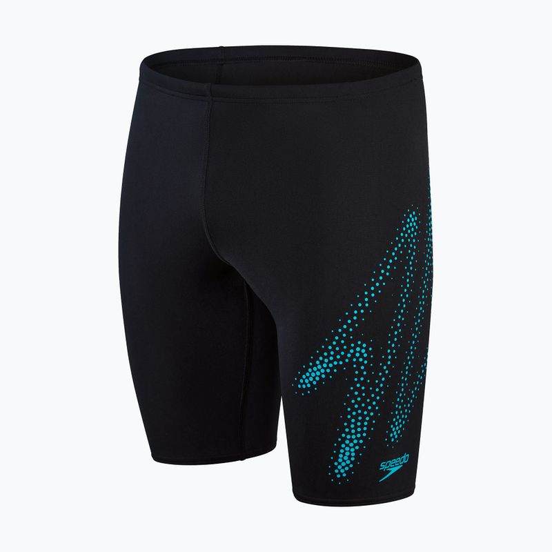 Speedo Hyper Boom Logo Placement bambini jammer nuoto nero / bullone 4