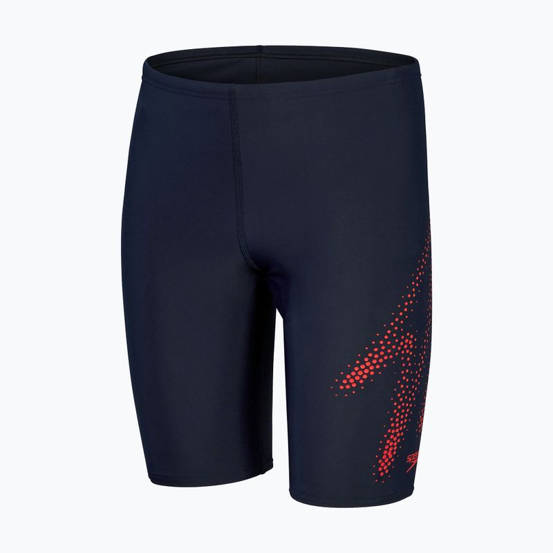 Speedo Hyper Boom Logo Placement - costumi da bagno per bambini true navy/fed red 4