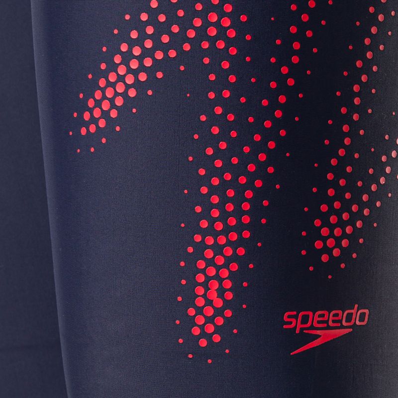 Speedo Hyper Boom Logo Placement - costumi da bagno per bambini true navy/fed red 3