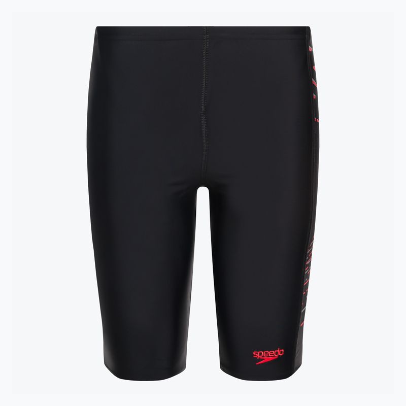 Speedo Plastisol Placement - paraurti da nuoto per bambini nero/rosso/fedro/grigio mela