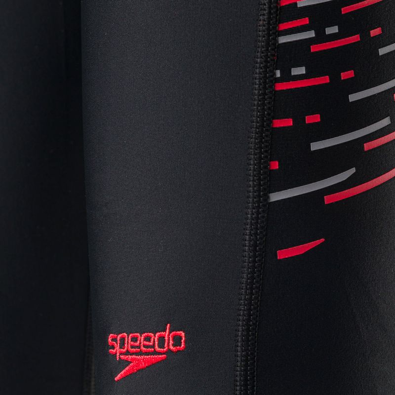 Speedo Plastisol Placement - paraurti da nuoto per bambini nero/rosso/fedro/grigio mela 3