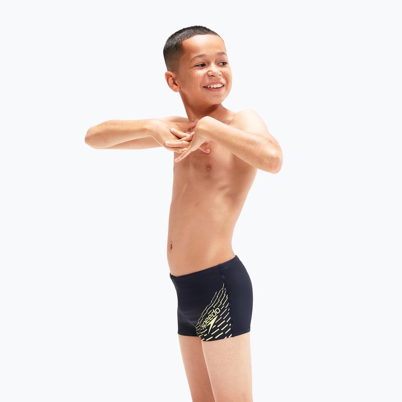 Speedo Medley Logo pantaloncini da bagno da bambino in vero blu/spritz 6