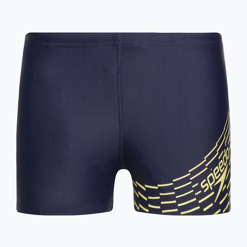 Speedo Medley Logo pantaloncini da bagno da bambino in vero blu/spritz