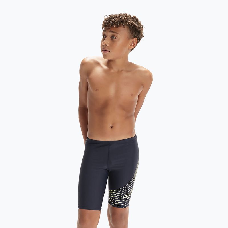 Speedo Medley Logo true navy/spritz jammers da nuoto per bambini 4