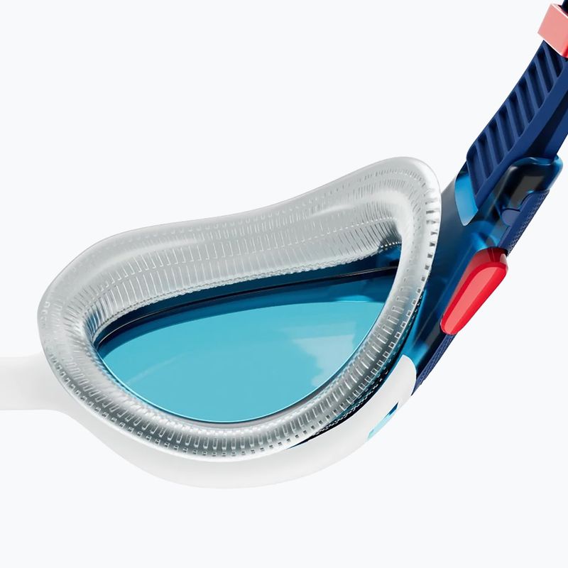 Occhiali da nuoto Speedo Biofuse 2.0 ammonite blu/bianco/rosso/blu 6