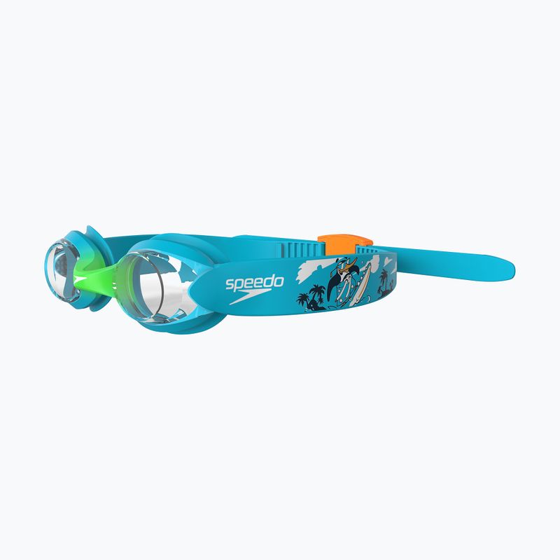 Occhialini da nuoto Speedo Illusion Infant blu/verde fluo/arancione fluo/chiaro 7