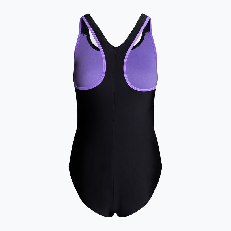 Speedo Hyperboom Placement Racerback costume intero donna nero/miami lilac 2