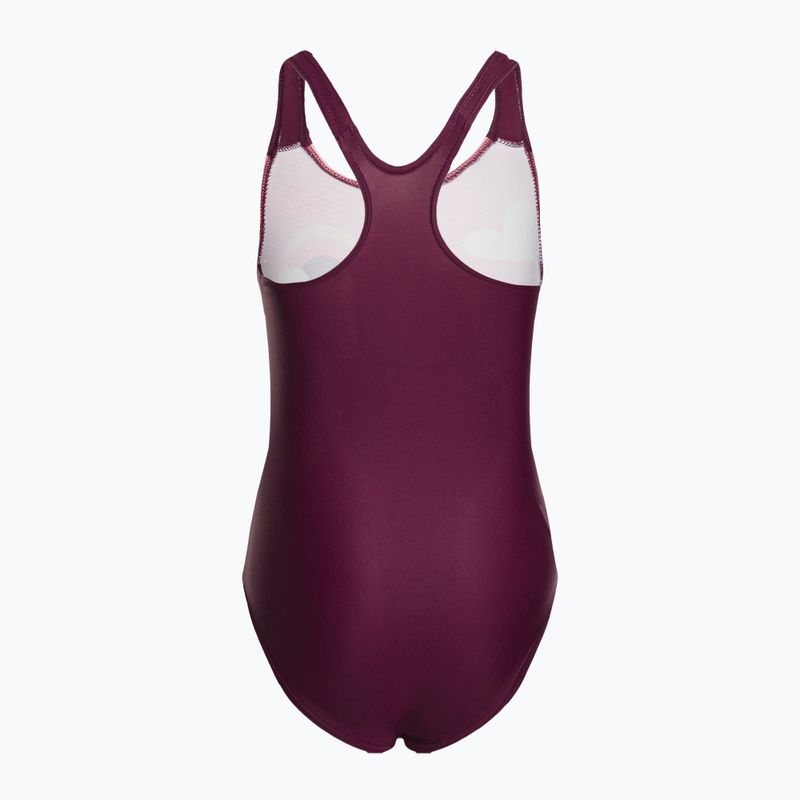 Costume da bagno intero per bambini con stampa digitale Speedo chockaberry/corallo 2