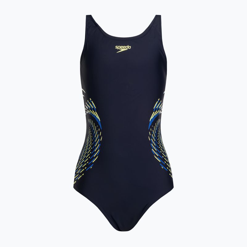 Speedo Plastisol Placement Muscleback, costume intero da bambino, true navy/bondi blue