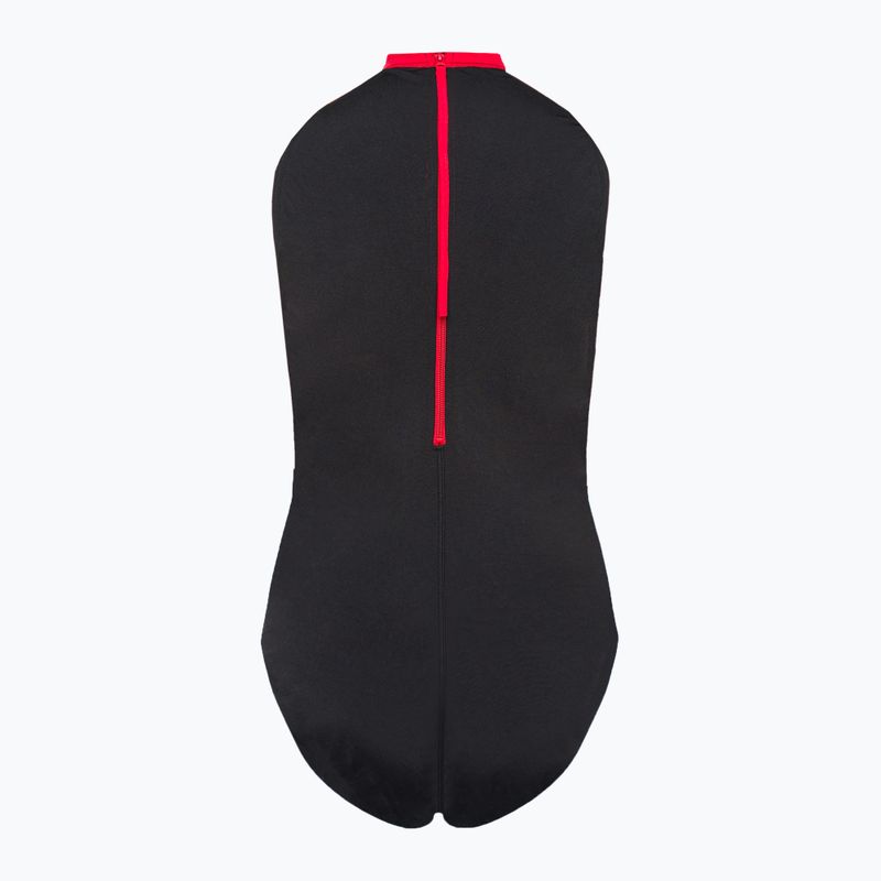 Speedo costume intero da donna Digital Placement Hydrasuit nero/rosso/fantasia/blu croma 2