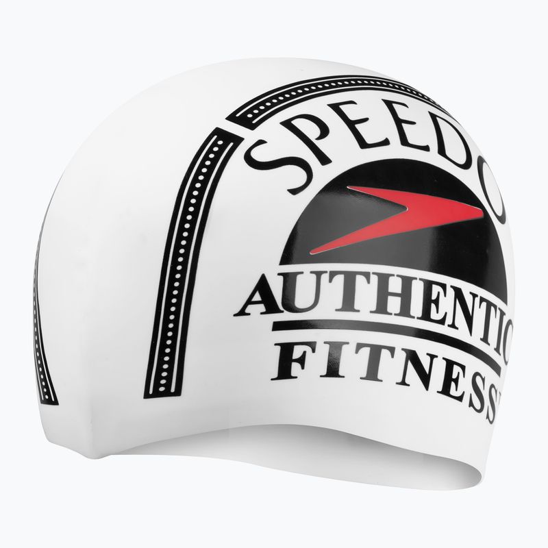 Cuffia Speedo in silicone stampato bianco/nero/rosso Speedo 2