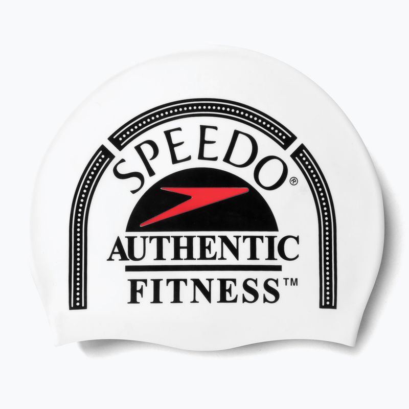 Cuffia Speedo in silicone stampato bianco/nero/rosso Speedo 3