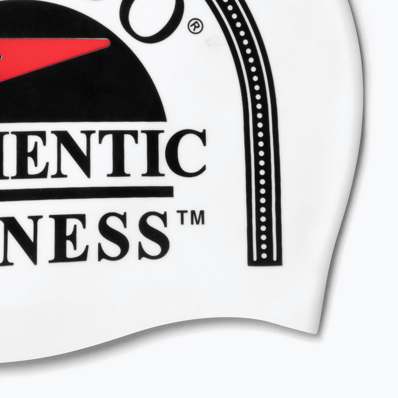 Cuffia Speedo in silicone stampato bianco/nero/rosso Speedo 4