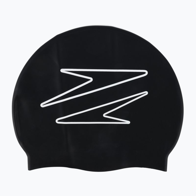 Speedo Cuffia in silicone stampato nero/bianco