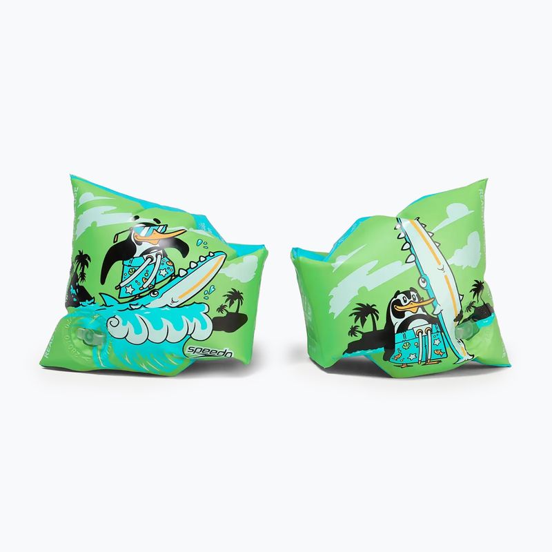 Guanti da nuoto per bambini con stampa del personaggio Speedo chima azzurro/verde fluo