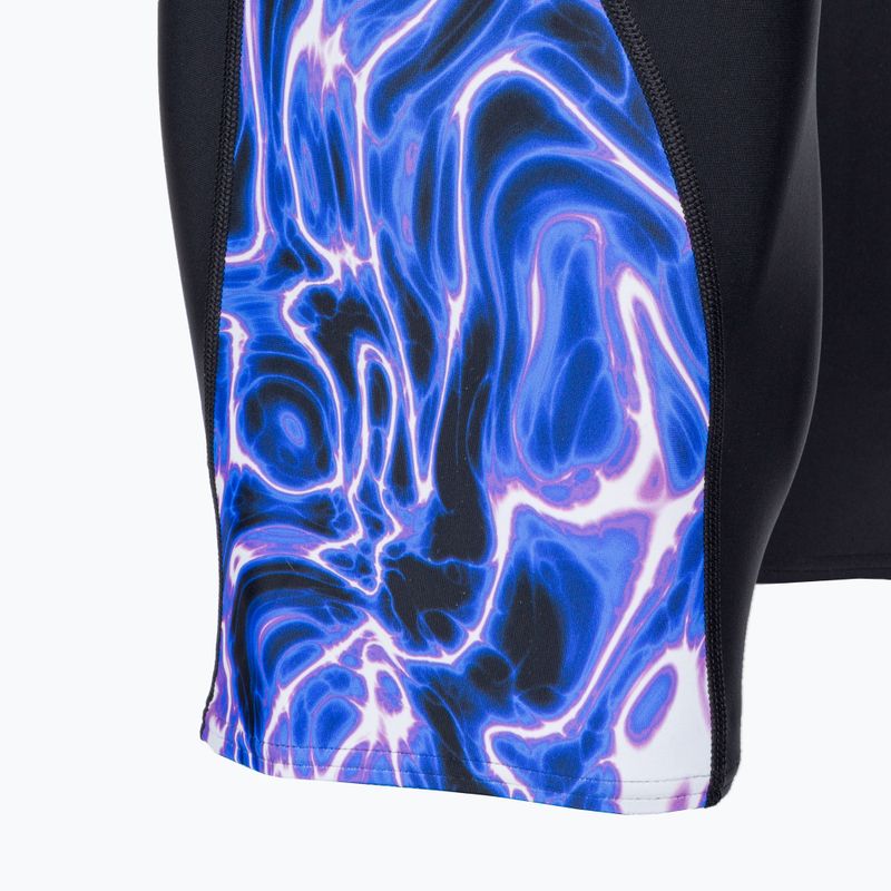 Speedo Allover Digi V-Cut uomo, pantalone da bagno nero/blu 4