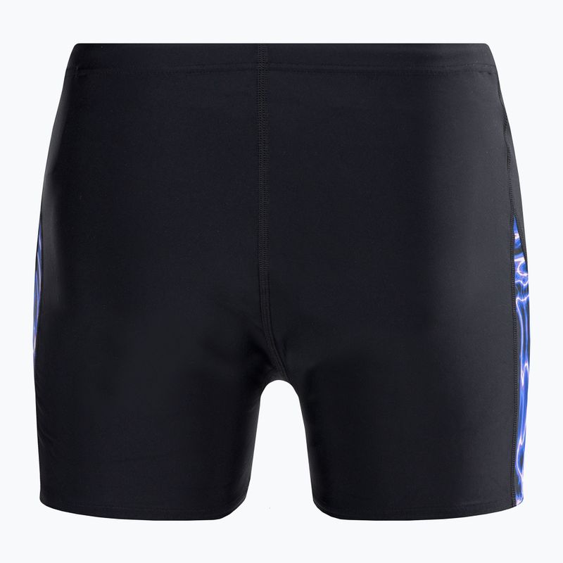 Speedo Uomo Allover Digi V-Cut Aquashort boxer da bagno nero/blu 2