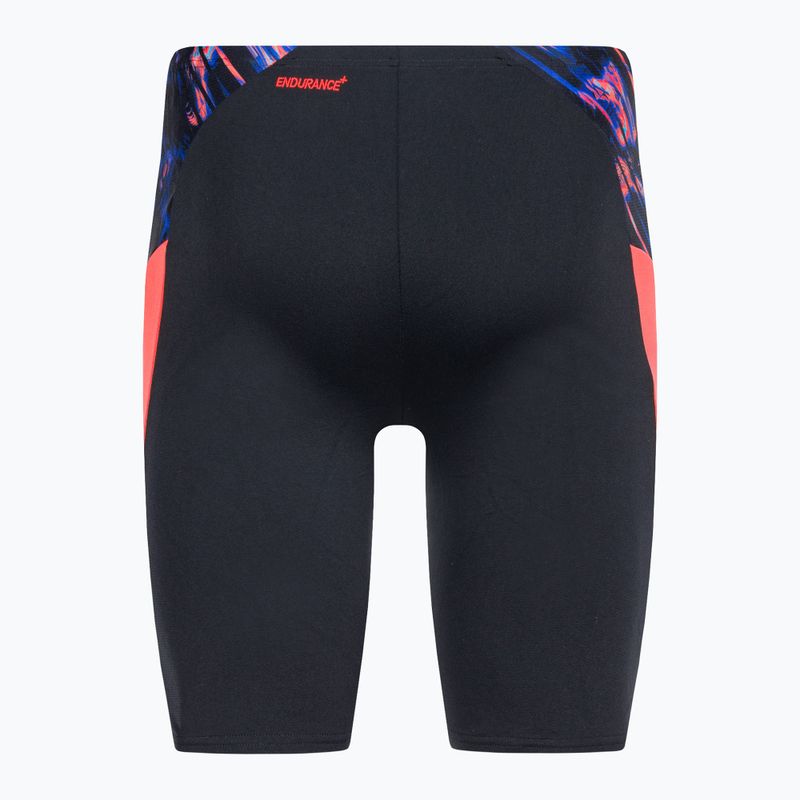Costume da bagno Speedo Eco END+ Splice da uomo nero/arancio 2