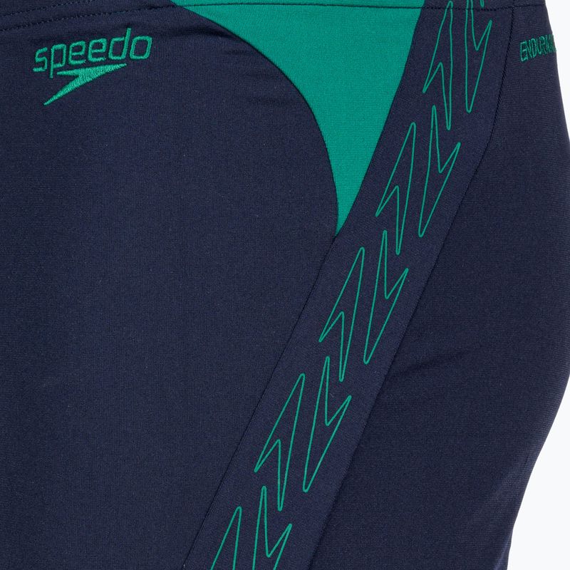 Speedo Hyper Boom Splice Aquashort Uomo: boxer da bagno blu/verde 3