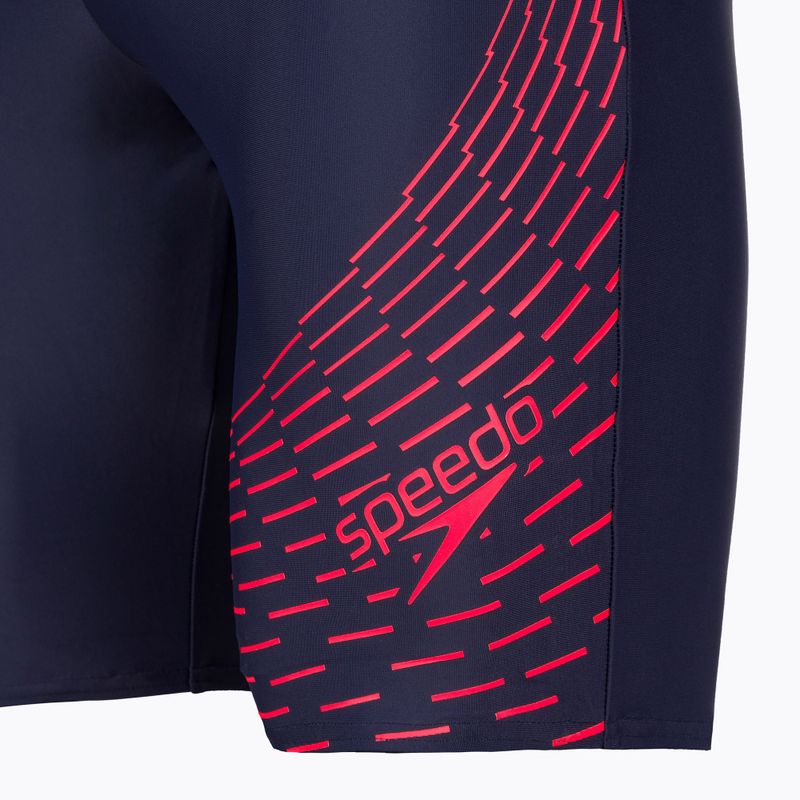 Costume da bagno Speedo Medley Logo uomo navy/arancione 3