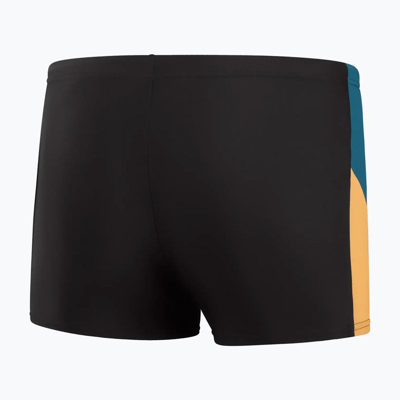 Boxer da bagno Speedo Dive uomo nero/teal scuro/mandarino Peel 2