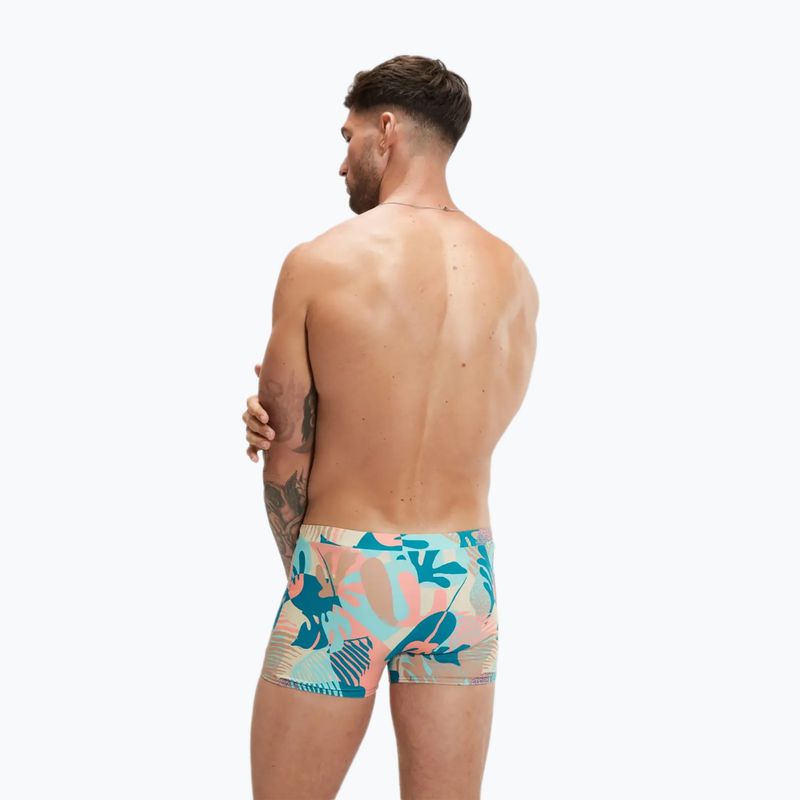 Speedo Escape pantaloncini da bagno da uomo peacock/cupid coral/pale tan/fresco blu/saddle taupe 6