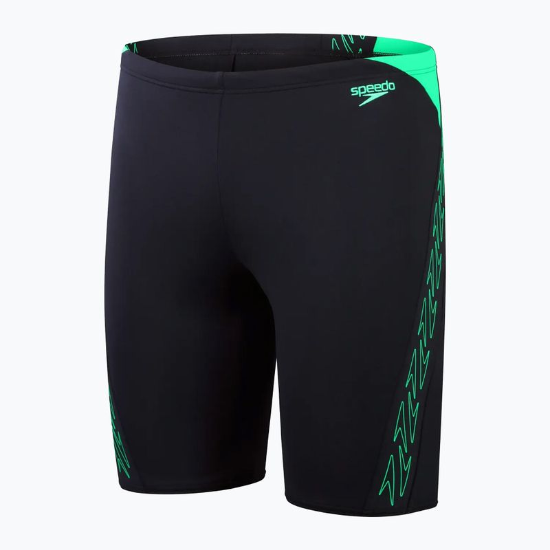 Costume da bagno Speedo Hyper Boom Splice da uomo true navy/verde arlecchino