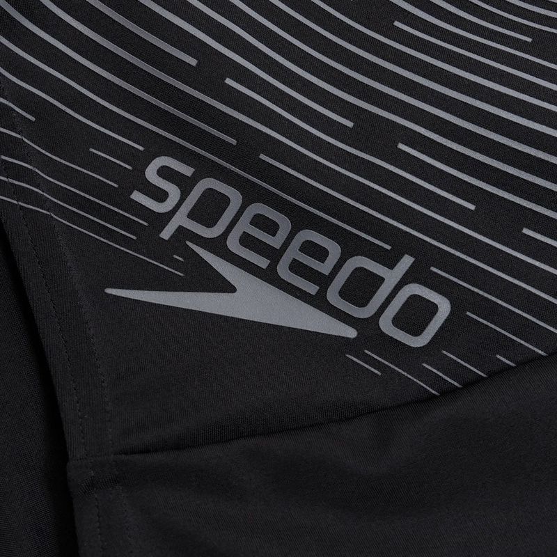 Speedo Medley Logo Swim Jammer da uomo nero/bianco americano 3