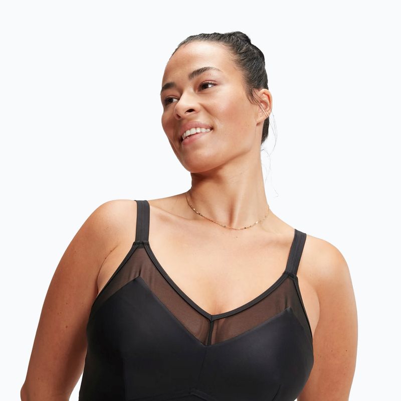 Costume da bagno intero Speedo Shaping Mesh Detail Nero 4