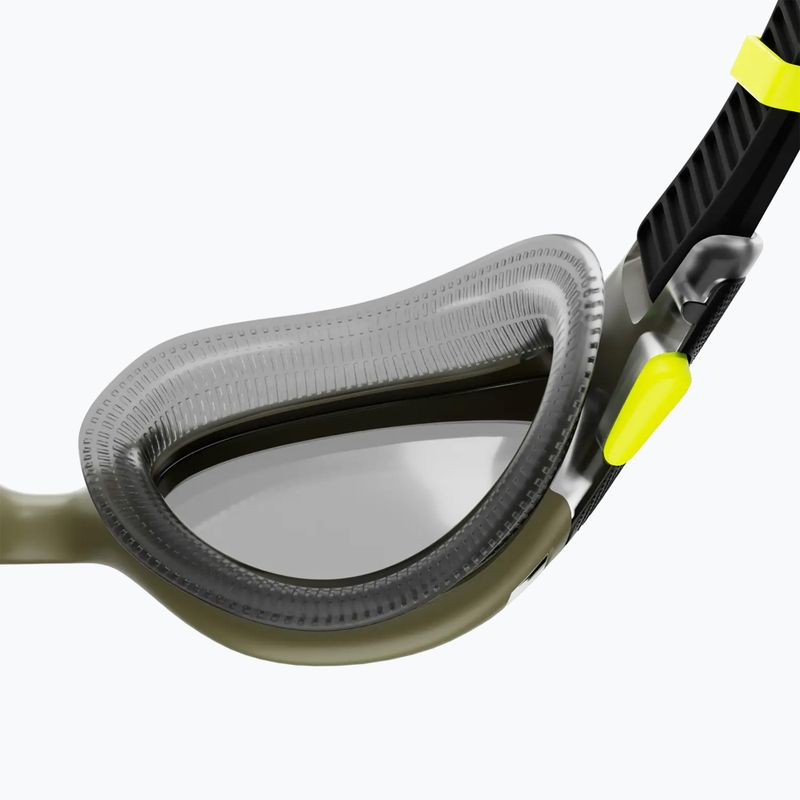 Occhiali da nuoto Speedo Biofuse 2.0 Polarised olive night/black/hyper 5