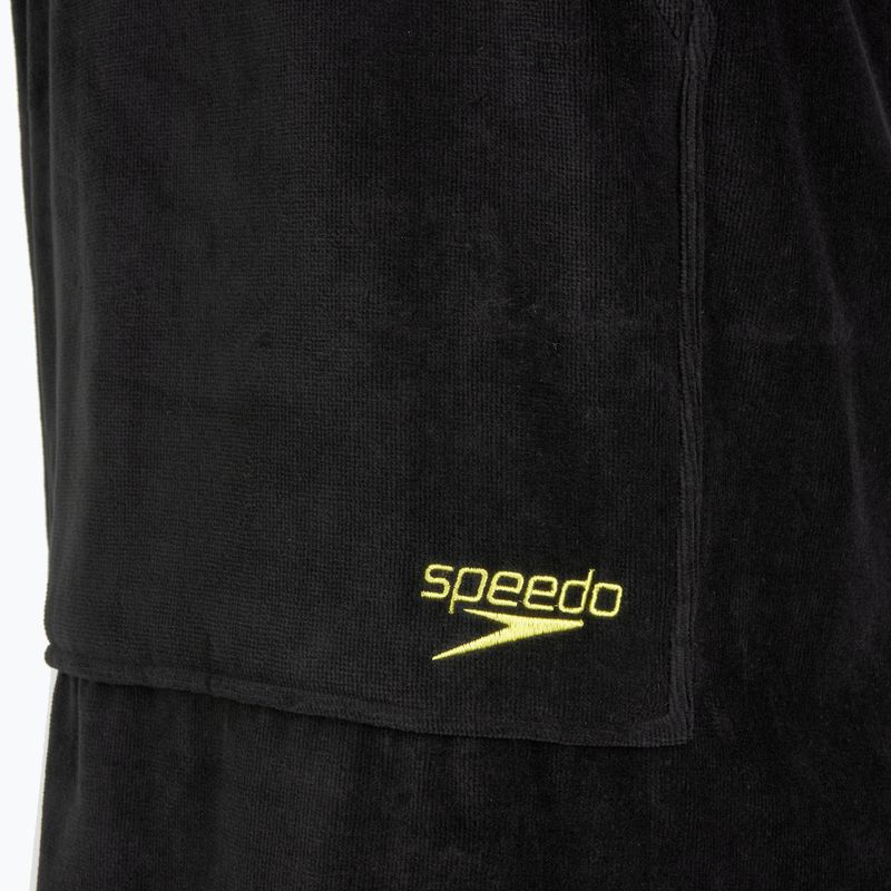 Speedo Swim Poncho S nero/giallo acido 3