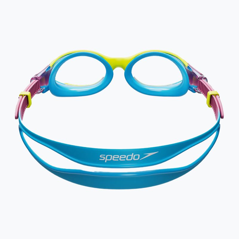 Occhialini da nuoto Speedo Biofuse 2.0 lemon drizzle/kikiki pink/bicton blue per bambini 3
