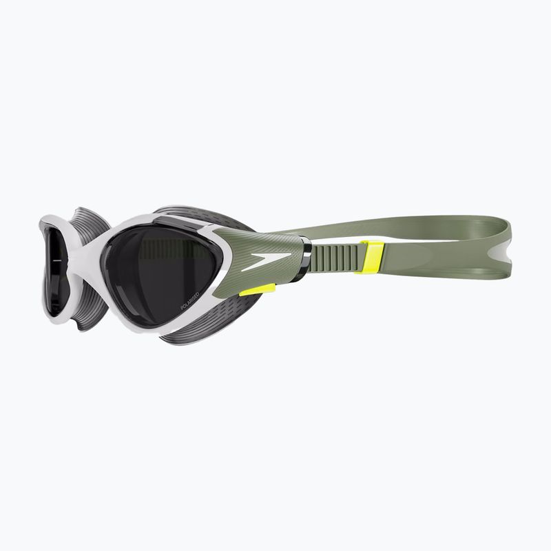 Occhialini da nuoto Speedo Biofuse Polarised 2.0 country green/hyper yellow/white da donna 2