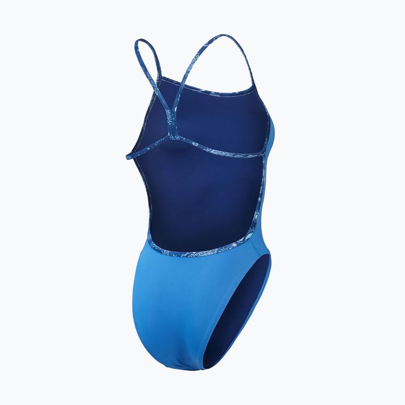 Speedo costume intero Solid Vback servres blu 2