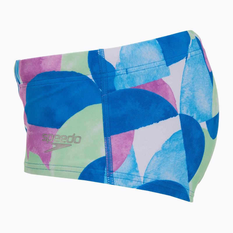 Speedo uomo 13,5 cm Allover Training Club Brief boxer nuoto blu punch/rosa kiki 3