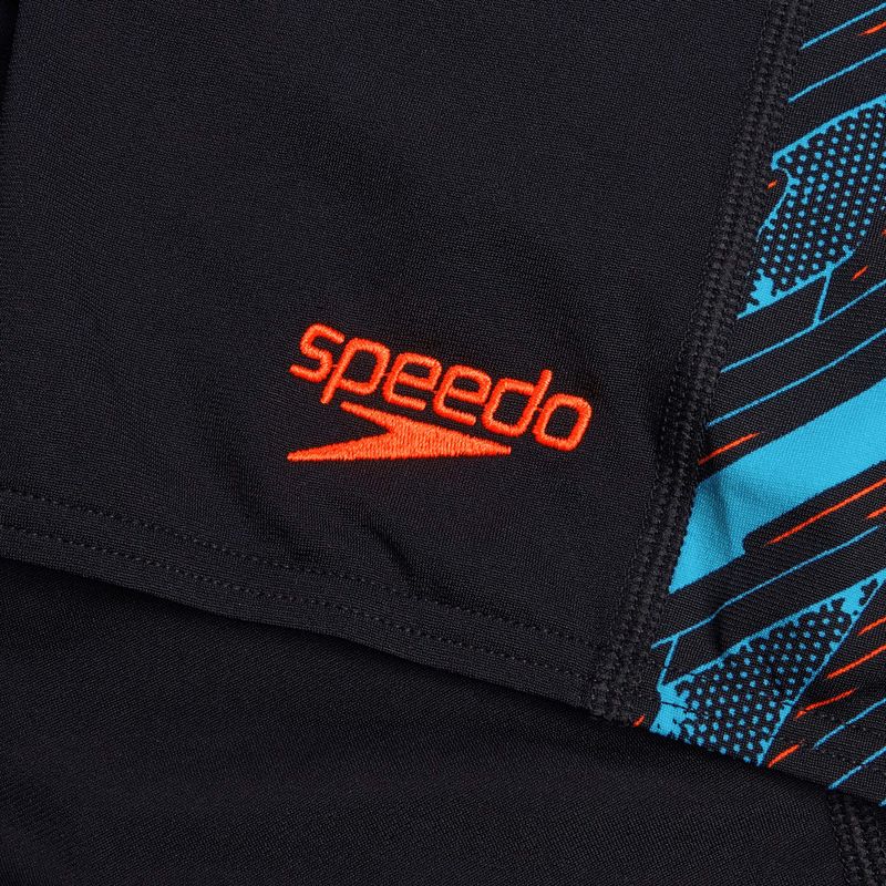 Speedo uomo HyperBoom Panel Jammer nero/blu picton/rosso nuoto jammers 3