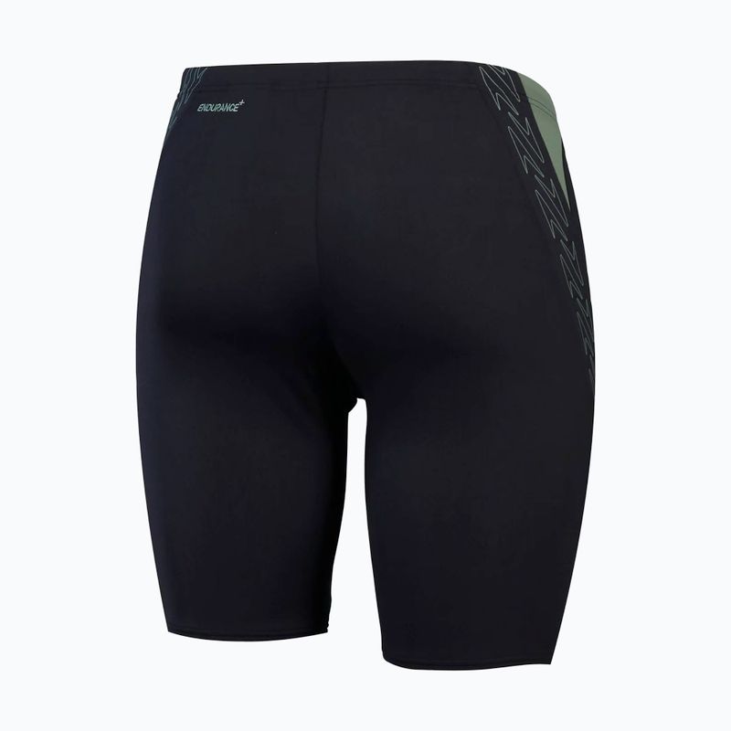 Speedo uomo HyperBoom Splice Jammer nero/verde nuoto jammer 2