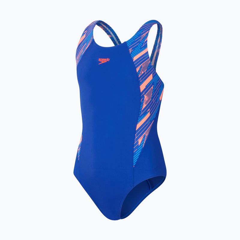 Speedo HyperBoom Splice Muscleback costume intero bambino true cobalt/siren red/picton blu