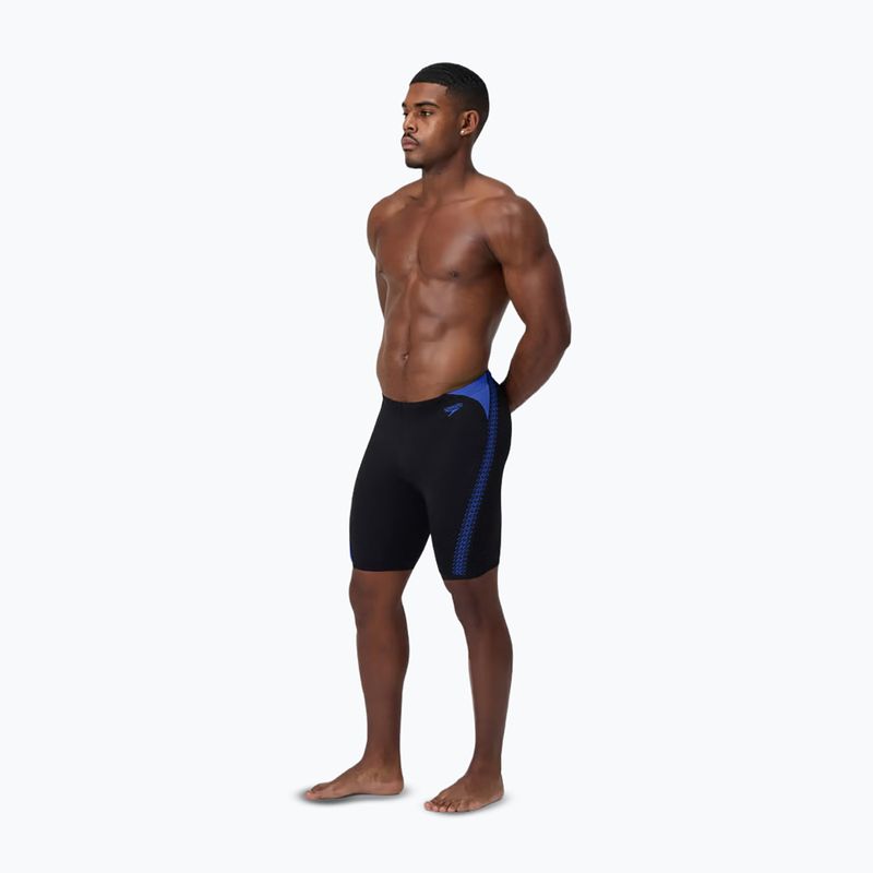 Jammer da nuoto da uomo Speedo Hyper Boom Splice black/cobalt pop 2
